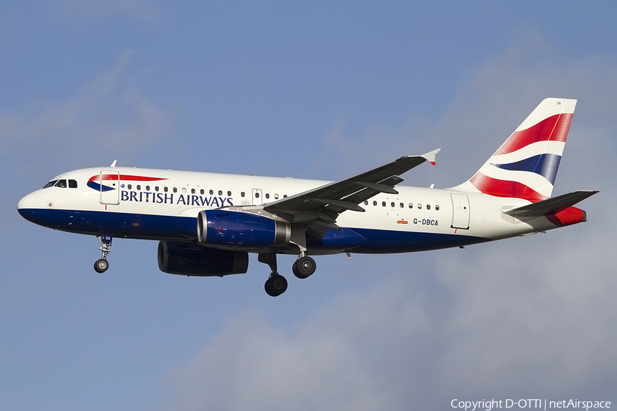 British Airways Airbus A319-131 (G-DBCA) | Photo 400763