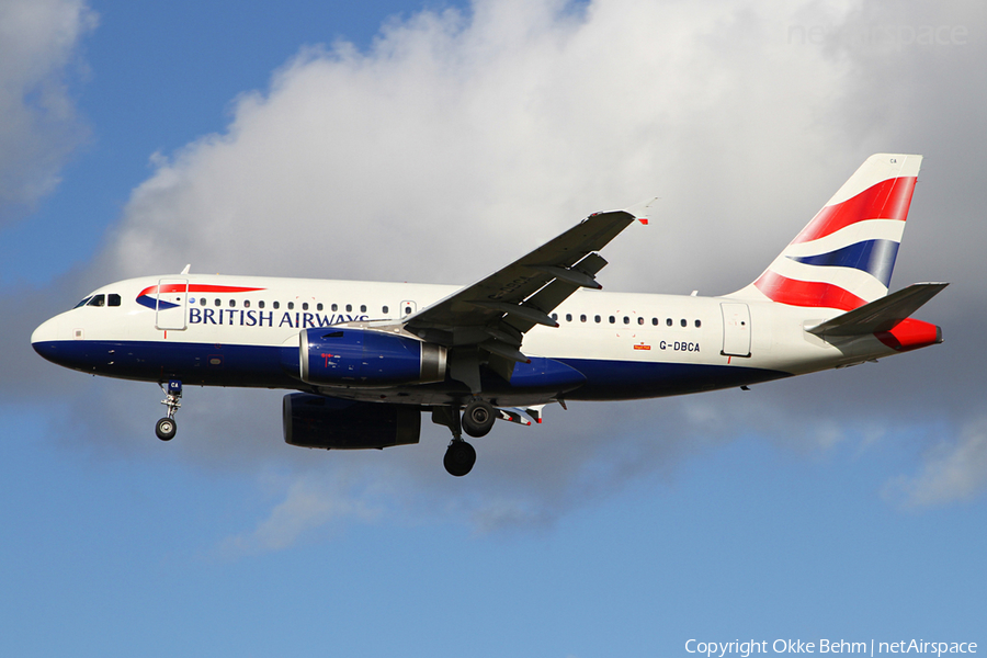 British Airways Airbus A319-131 (G-DBCA) | Photo 41532