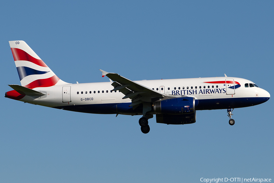 British Airways Airbus A319-131 (G-DBCD) | Photo 243878