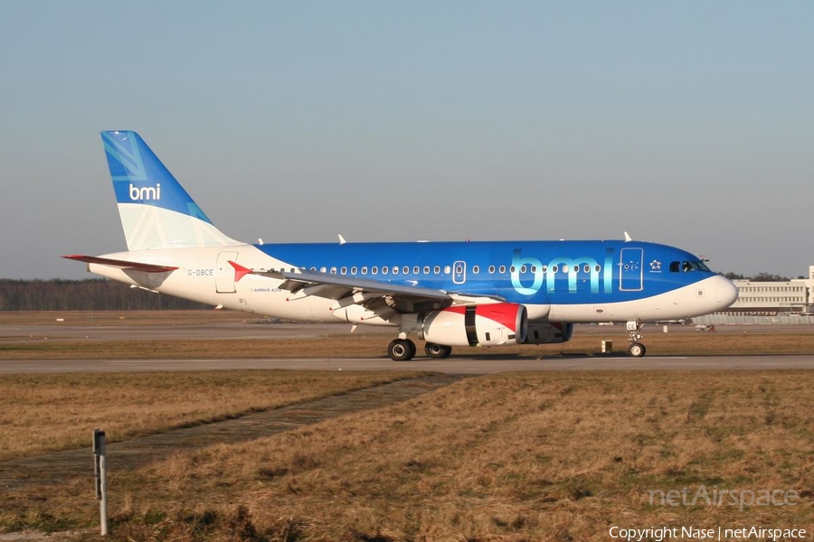 bmi Airbus A319-131 (G-DBCE) | Photo 278980