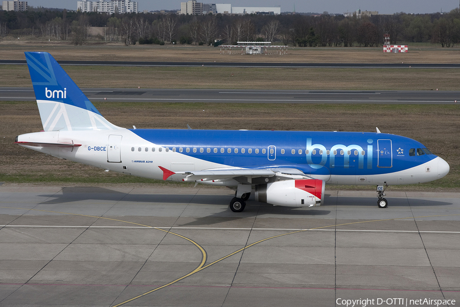bmi Airbus A319-131 (G-DBCE) | Photo 347510