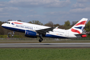 British Airways Airbus A319-131 (G-DBCG) at  Hamburg - Fuhlsbuettel (Helmut Schmidt), Germany