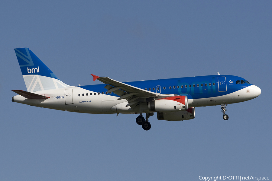 bmi Airbus A319-131 (G-DBCK) | Photo 277745