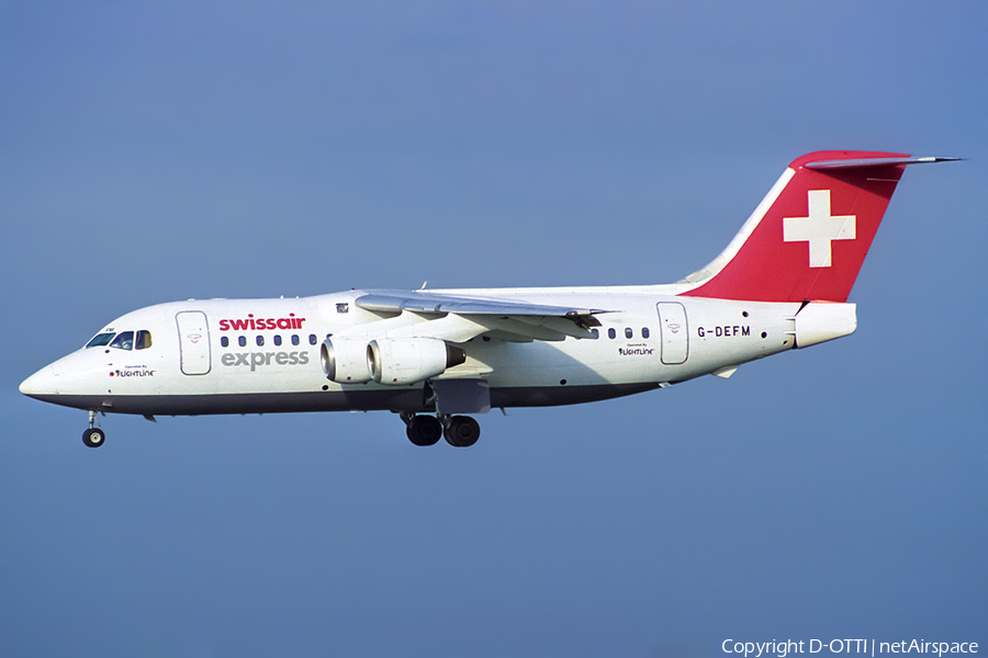 Swissair Express BAe Systems BAe-146-200A (G-DEFM) | Photo 537854