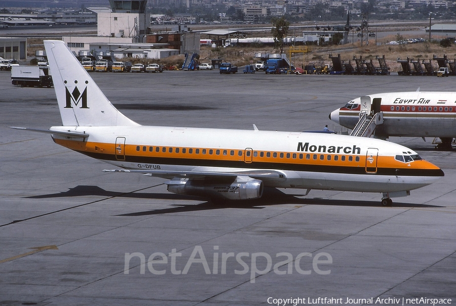 Monarch Airlines Boeing 737-2K9(Adv) (G-DFUB) | Photo 401449