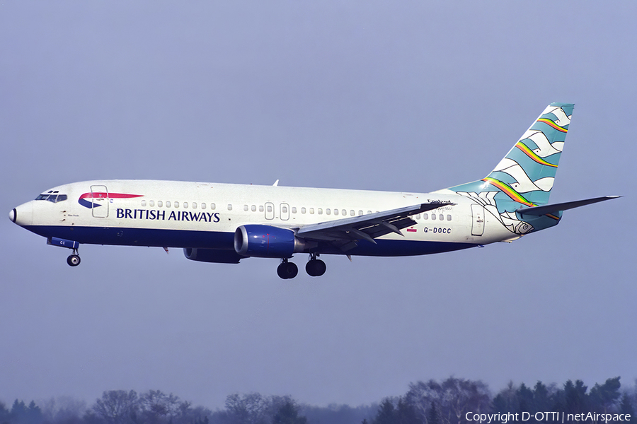 British Airways Boeing 737-436 (G-DOCC) | Photo 560430