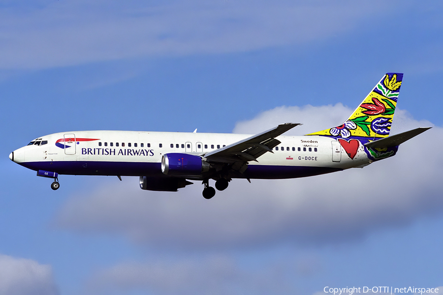 British Airways Boeing 737-436 (G-DOCE) | Photo 557672