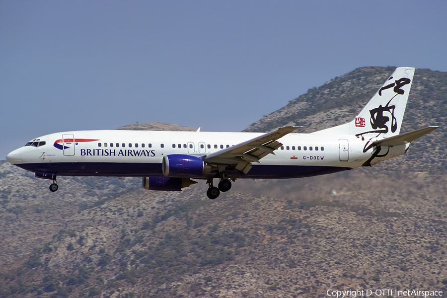 British Airways Boeing 737-436 (G-DOCW) | Photo 514806