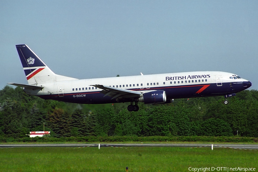 British Airways Boeing 737-436 (G-DOCW) | Photo 324189