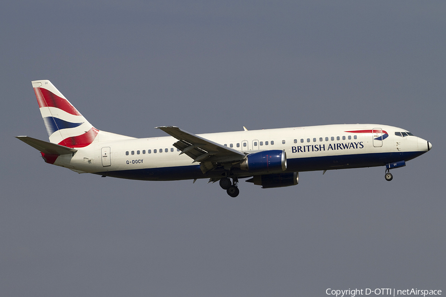British Airways Boeing 737-436 (G-DOCY) | Photo 288631