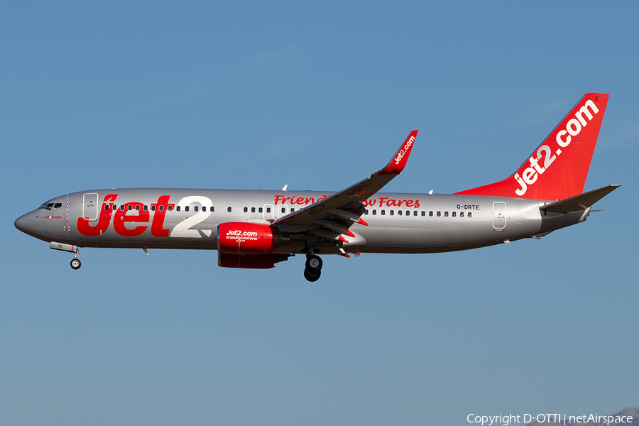 Jet2 Boeing 737-8K5 (G-DRTE) | Photo 353734