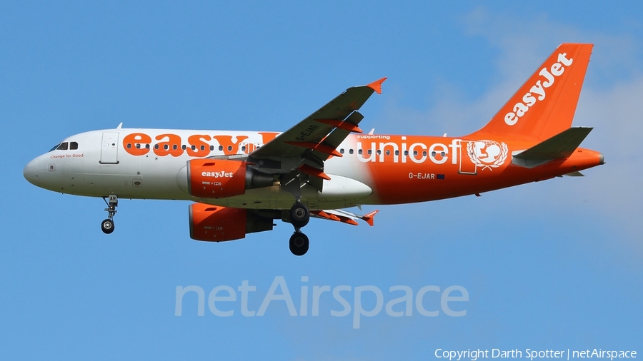 easyJet Airbus A319-111 (G-EJAR) | Photo 221734