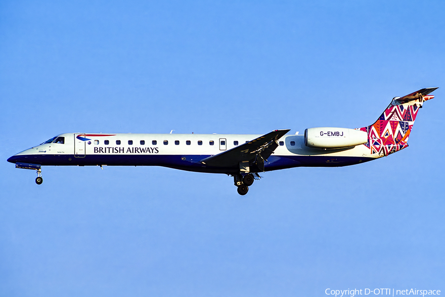 British Airways (Citiexpress) Embraer ERJ-145EU (G-EMBJ) | Photo 580093