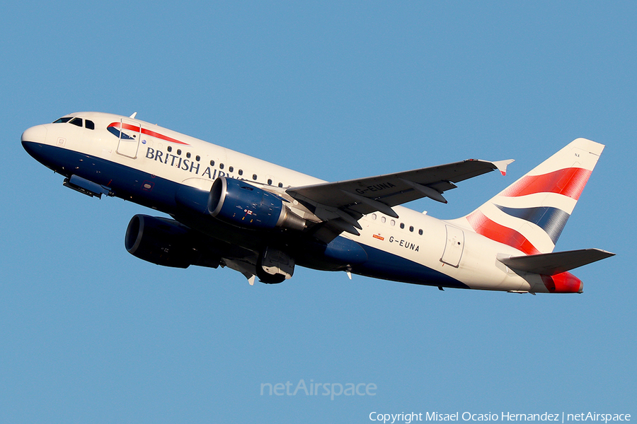 British Airways Airbus A318-112(CJ) Elite (G-EUNA) | Photo 352210