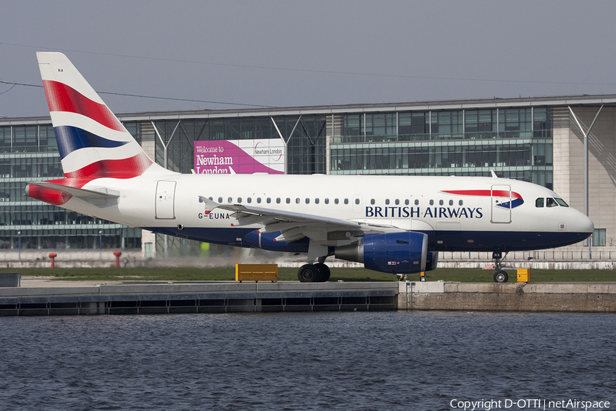 British Airways Airbus A318-112(CJ) Elite (G-EUNA) | Photo 288356
