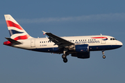 British Airways Airbus A318-112(CJ) Elite (G-EUNA) at  London - Heathrow, United Kingdom