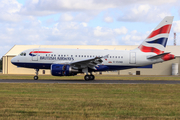 British Airways Airbus A318-112(CJ) Elite (G-EUNB) at  RAF Fairford, United Kingdom