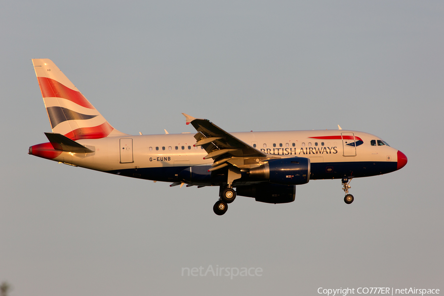 British Airways Airbus A318-112(CJ) Elite (G-EUNB) | Photo 28257