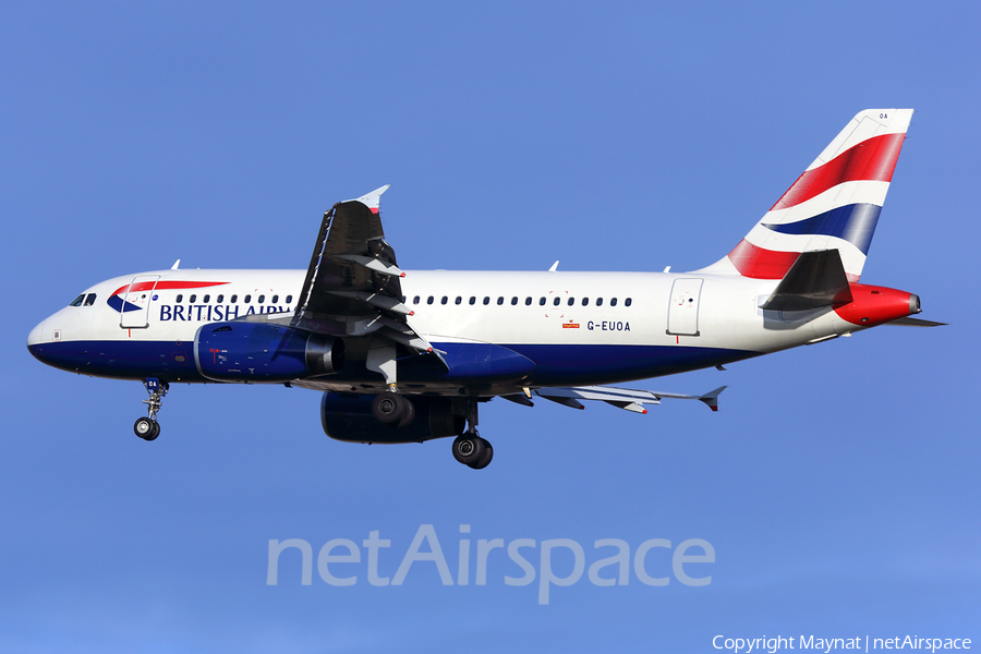 British Airways Airbus A319-131 (G-EUOA) | Photo 139226