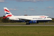 British Airways Airbus A319-131 (G-EUOA) at  Hamburg - Fuhlsbuettel (Helmut Schmidt), Germany