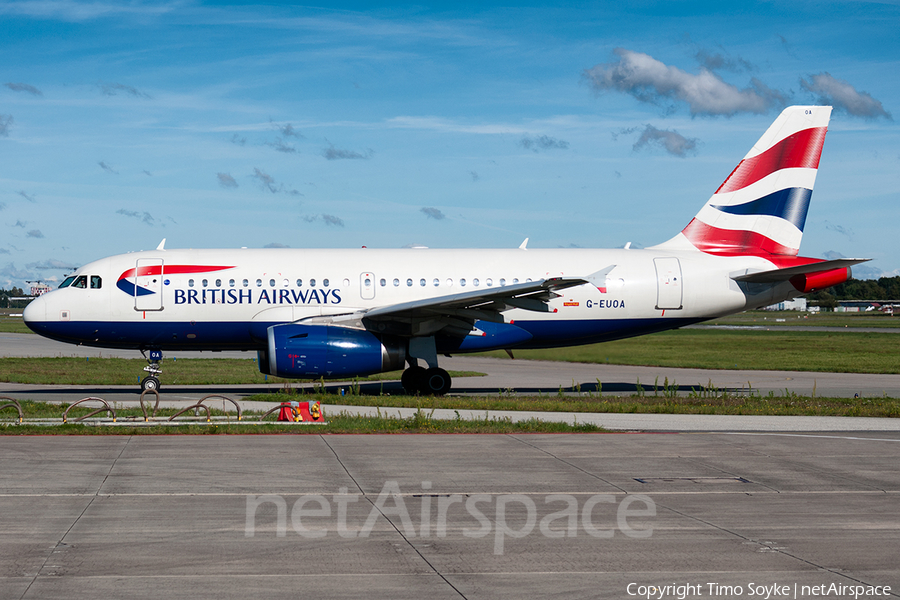 British Airways Airbus A319-131 (G-EUOA) | Photo 32336