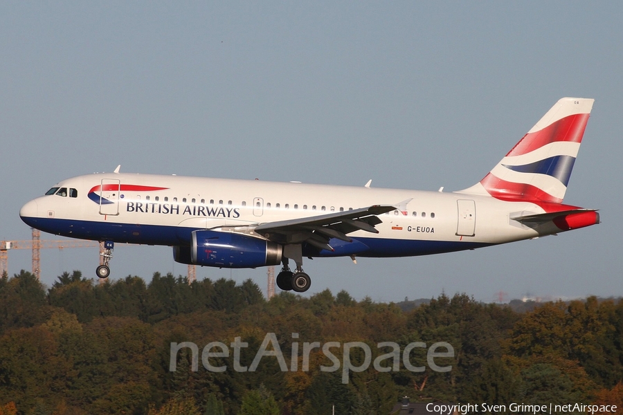 British Airways Airbus A319-131 (G-EUOA) | Photo 33121