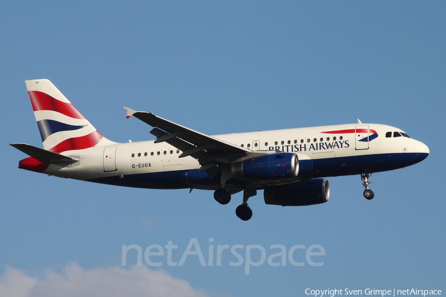 British Airways Airbus A319-131 (G-EUOA) | Photo 434275
