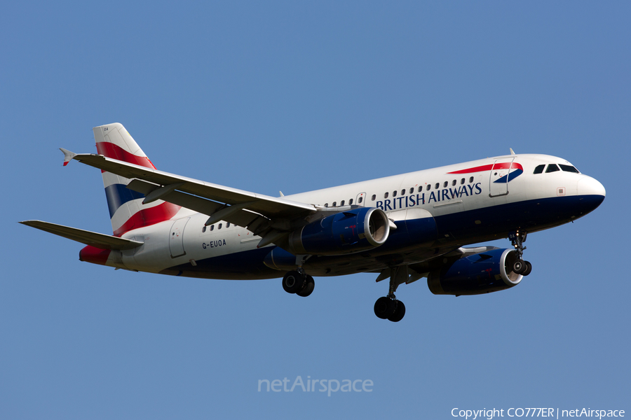 British Airways Airbus A319-131 (G-EUOA) | Photo 53057