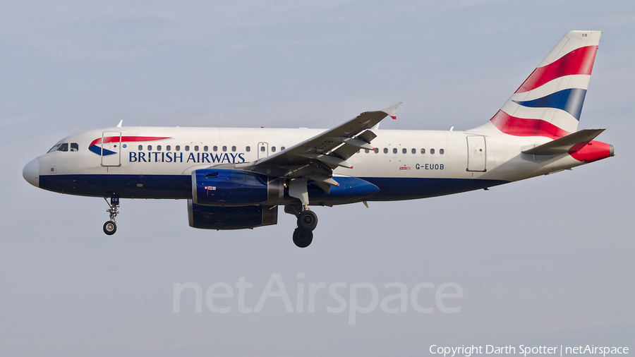 British Airways Airbus A319-131 (G-EUOB) | Photo 356424