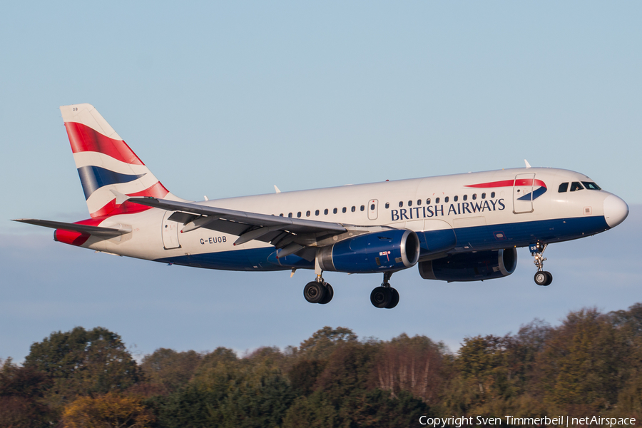British Airways Airbus A319-131 (G-EUOB) | Photo 272694