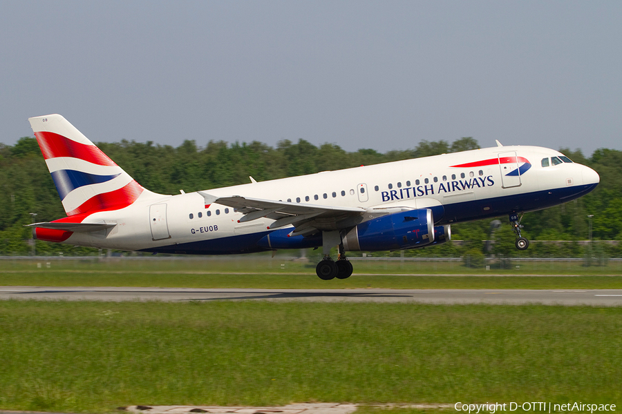 British Airways Airbus A319-131 (G-EUOB) | Photo 383950