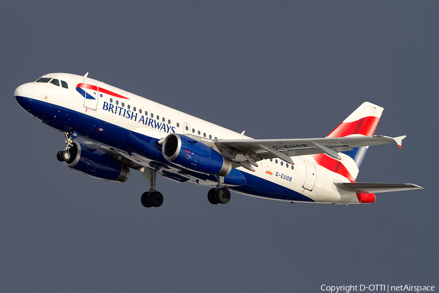 British Airways Airbus A319-131 (G-EUOB) | Photo 401572