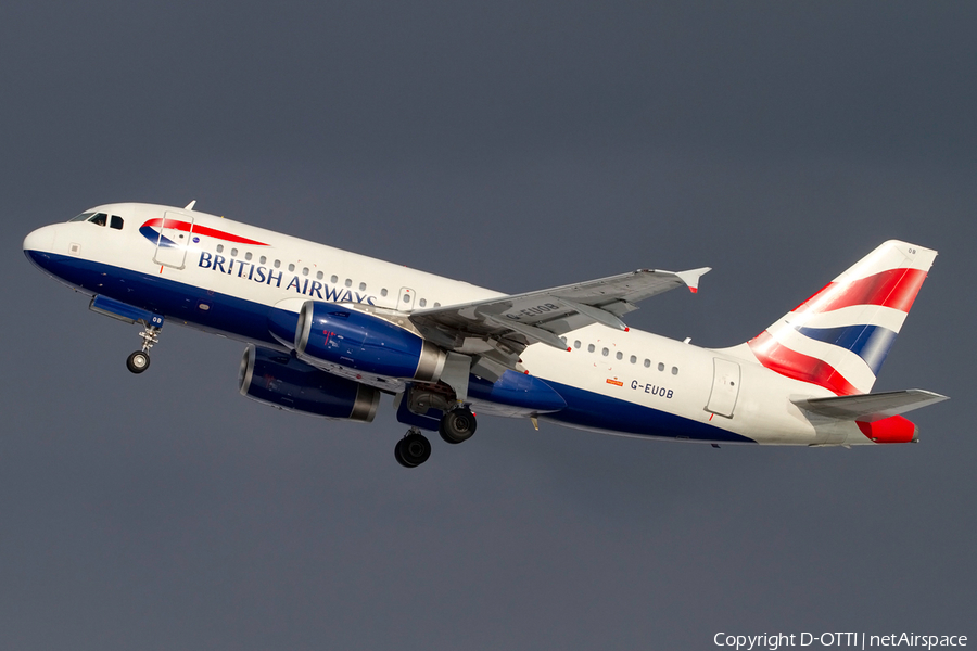 British Airways Airbus A319-131 (G-EUOB) | Photo 401573
