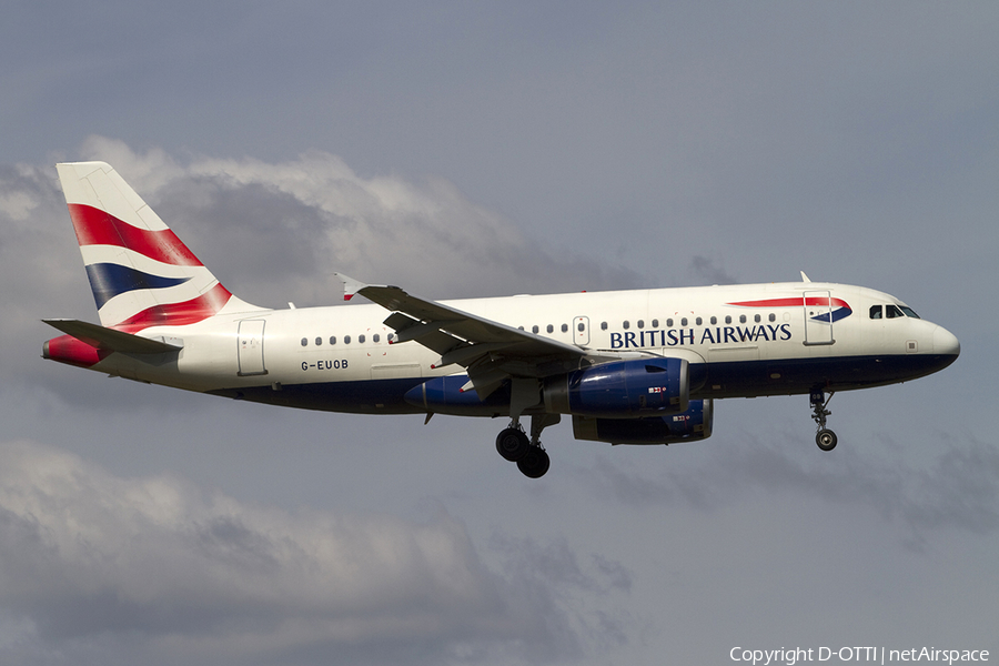 British Airways Airbus A319-131 (G-EUOB) | Photo 288123