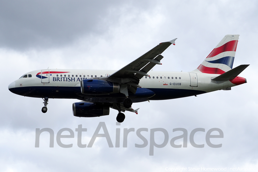 British Airways Airbus A319-131 (G-EUOB) | Photo 168490
