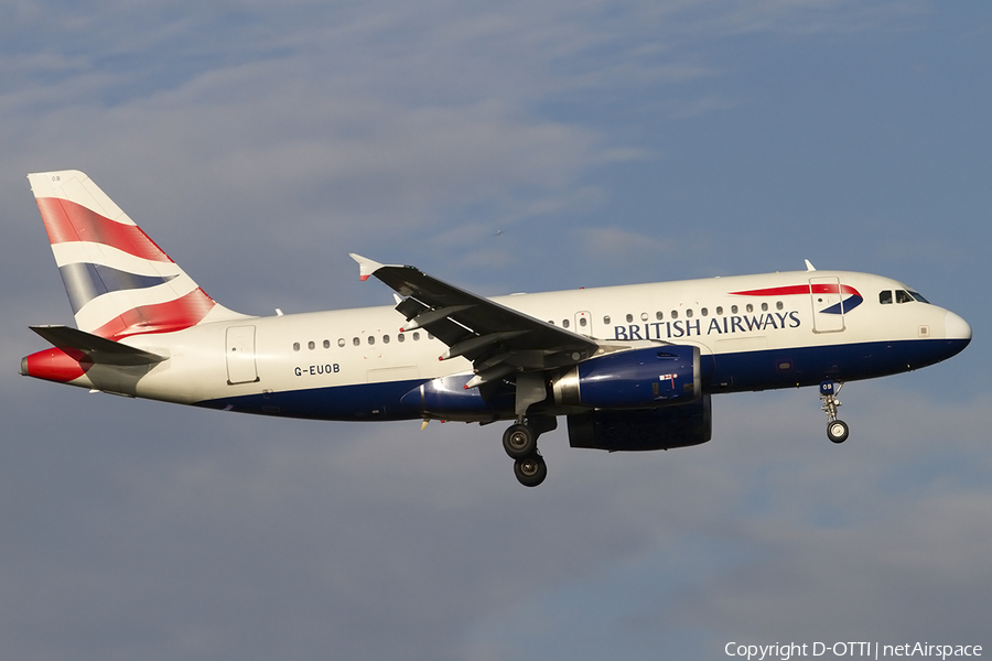 British Airways Airbus A319-131 (G-EUOB) | Photo 471617