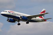 British Airways Airbus A319-131 (G-EUOB) at  London - Heathrow, United Kingdom