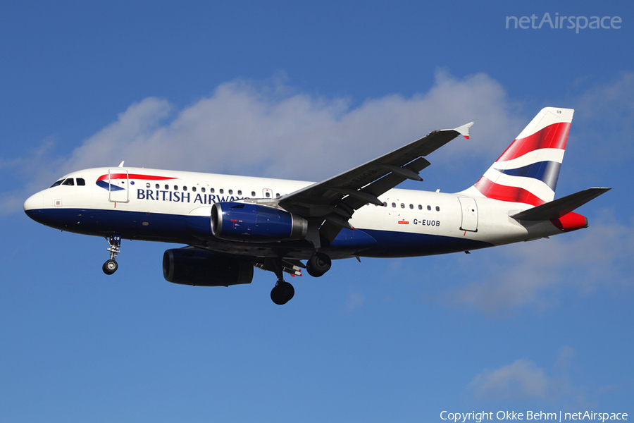 British Airways Airbus A319-131 (G-EUOB) | Photo 53872