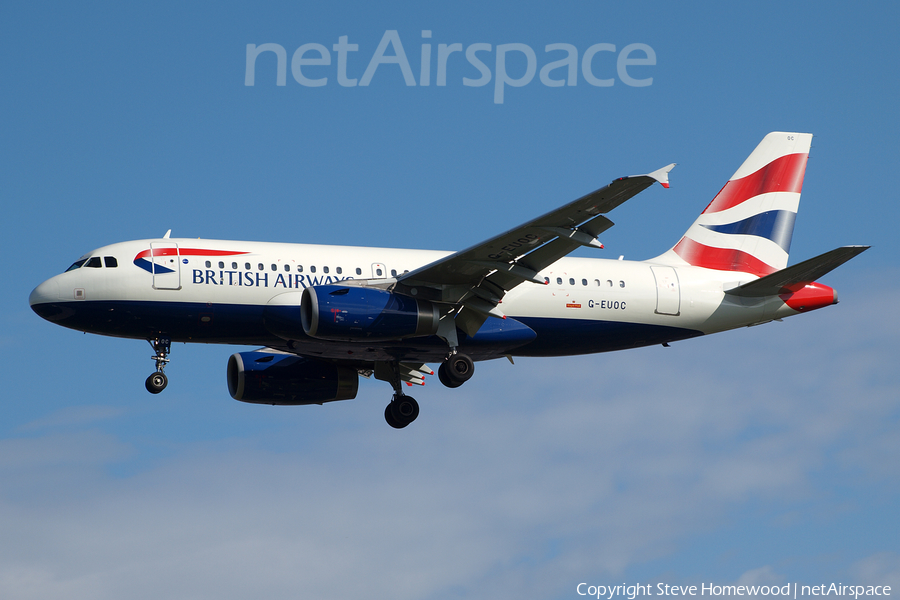 British Airways Airbus A319-131 (G-EUOC) | Photo 402928