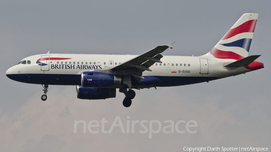 British Airways Airbus A319-131 (G-EUOD) | Photo 229052