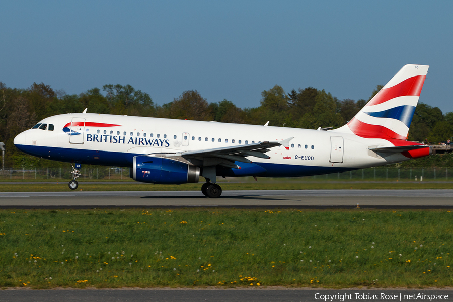 British Airways Airbus A319-131 (G-EUOD) | Photo 320013