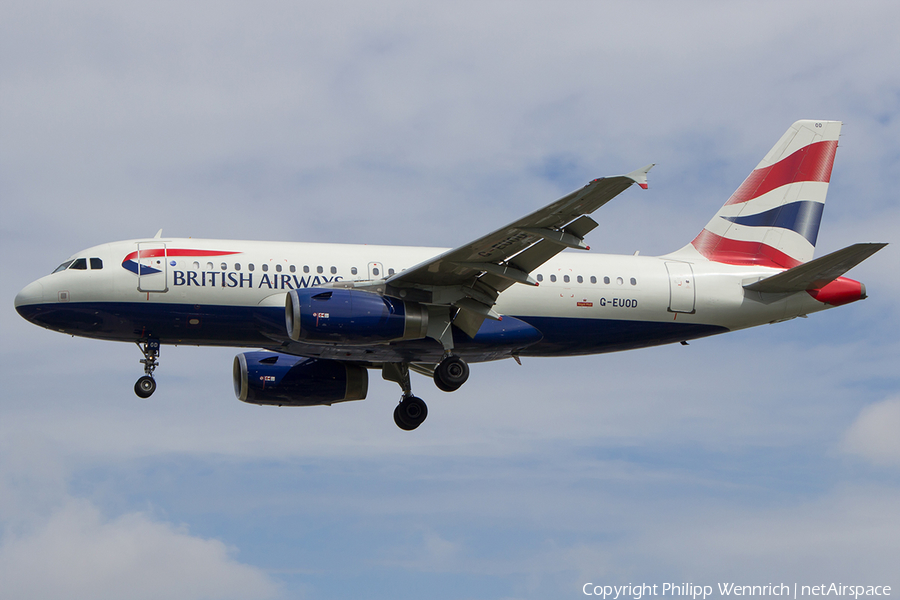 British Airways Airbus A319-131 (G-EUOD) | Photo 114874