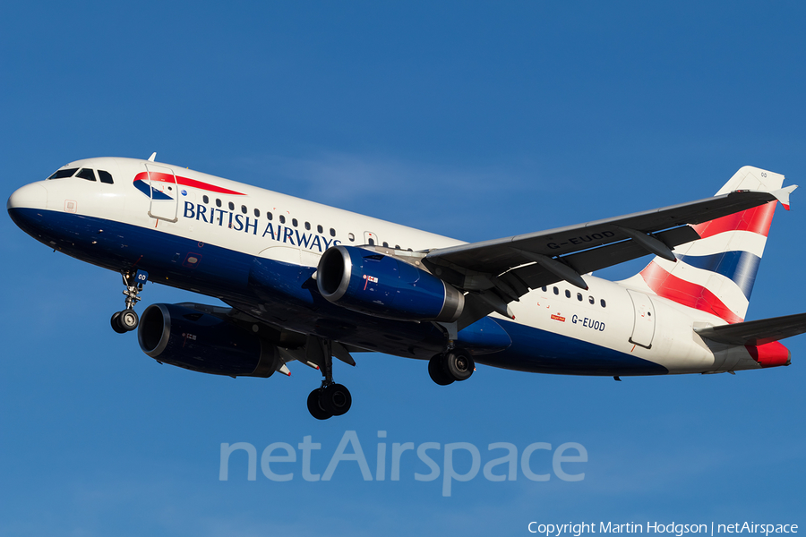 British Airways Airbus A319-131 (G-EUOD) | Photo 130258