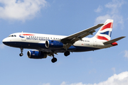 British Airways Airbus A319-131 (G-EUOD) at  London - Heathrow, United Kingdom