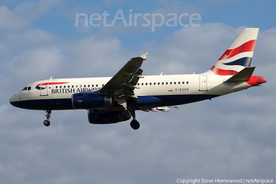 British Airways Airbus A319-131 (G-EUOD) | Photo 410943