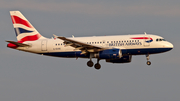 British Airways Airbus A319-131 (G-EUOE) at  Dusseldorf - International, Germany