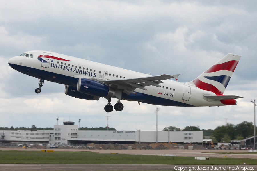 British Airways Airbus A319-131 (G-EUOE) | Photo 138576