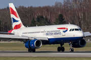 British Airways Airbus A319-131 (G-EUOE) at  Hamburg - Fuhlsbuettel (Helmut Schmidt), Germany