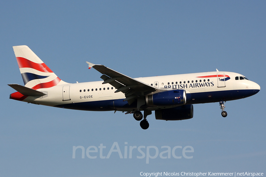 British Airways Airbus A319-131 (G-EUOE) | Photo 121866