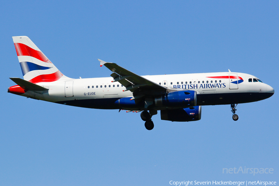 British Airways Airbus A319-131 (G-EUOE) | Photo 205021